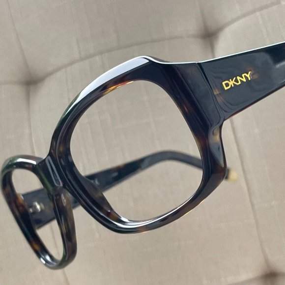 Vintage DKNY Eyeglasses Frame Dark Brown Tortoise DY4048 55[]17 130 Glasses - Picture 1 of 12